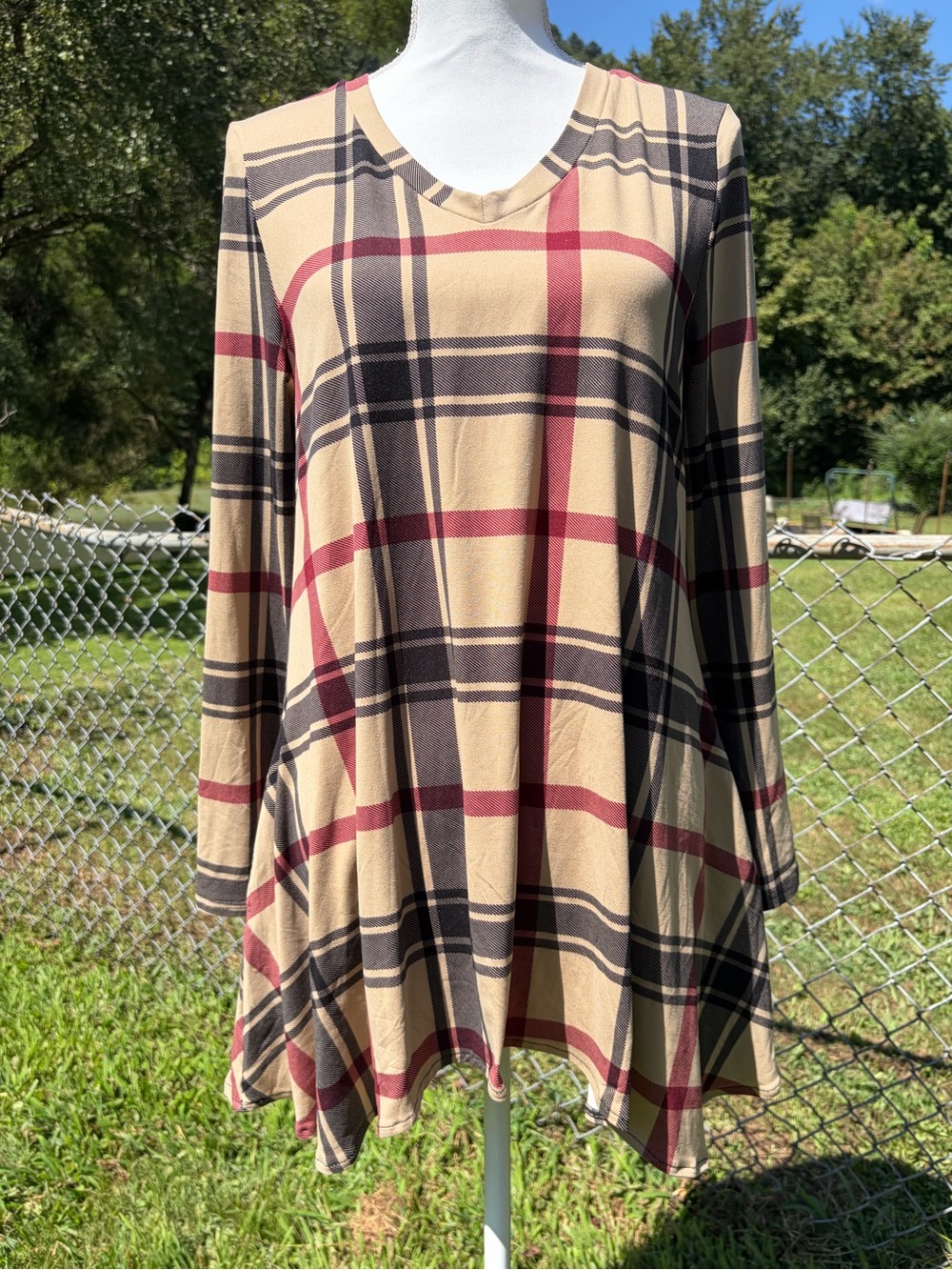 Lildy Plaid Tunic Size Small Medium